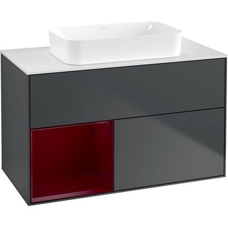 Villeroy & Boch G651HBHG Meuble sous-lavabo Finion G65 (1/2)
