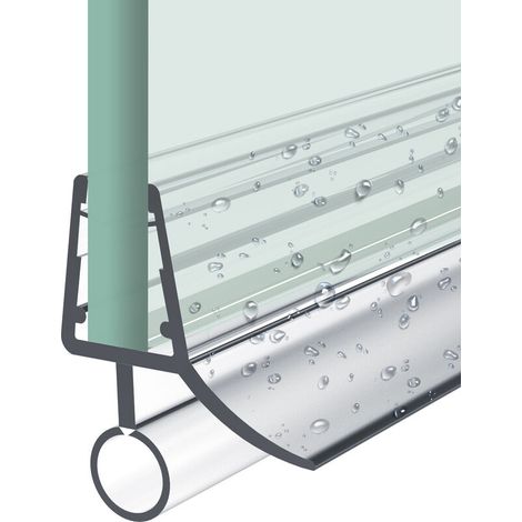 Junta de ducha de 60 cm – Reemplazo para puertas de vidrio de 7-8 mm – PVC de alta calidad – Resistente al agua – Fácil instalación (1/5)