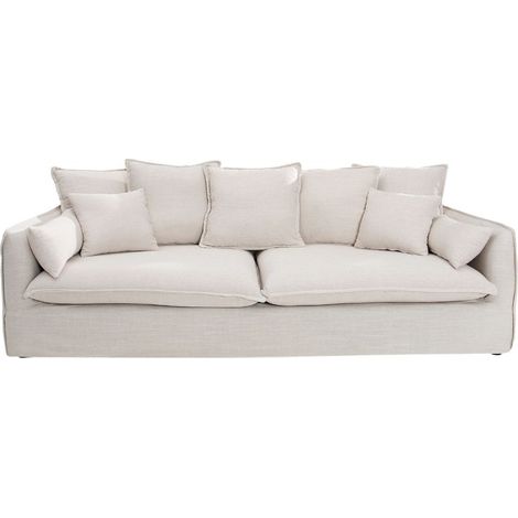 Divano KALIA a destra - Bianco - 4 posti - Design contemporaneo