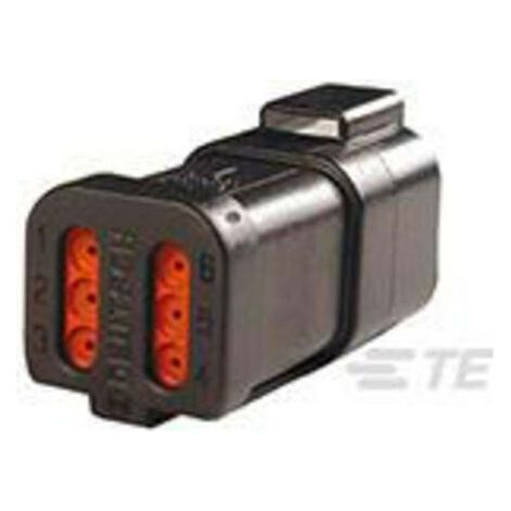 Boîtier pour contacts mâles série DT TE Connectivity DT04-6P-CE03 Nbr total de pôles 6 1 pc(s) (1/2)