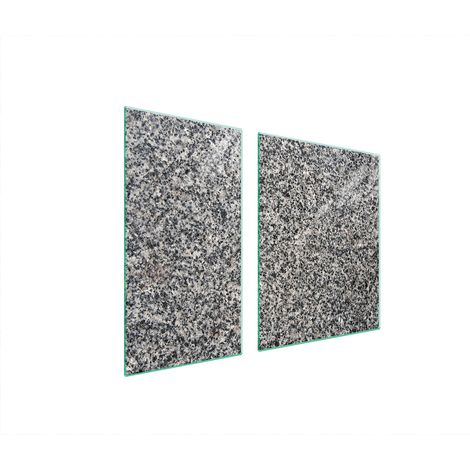 GLASSCHUTZPLATTE FÜR HERD 90x52 GRANIT (1/5)