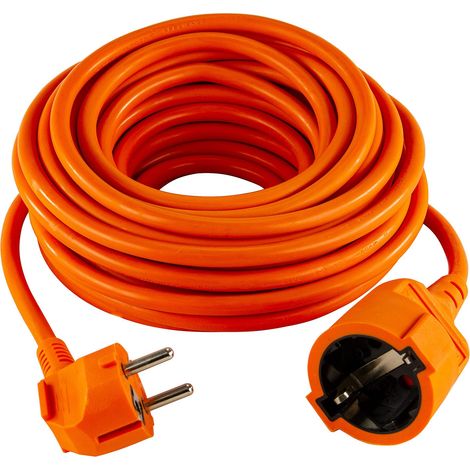 REV Ritter 0016101814 - Prolunga con contatto di protezione H05VV-F in plastica, 10 m, colore: Arancione
