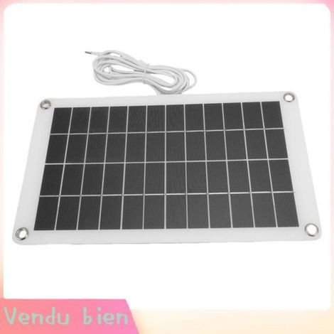 Panneau, chargeur solaire en silicium monocristallin avec sortie de type C, pour caméra de sécurité extérieure et jardin (1/4)
