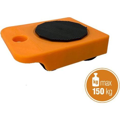 PATTINO SOLLEVATORE MOBILI CON RUOTE IN PP ANTISCIVOLO PORTATA 150 KG (1/2)