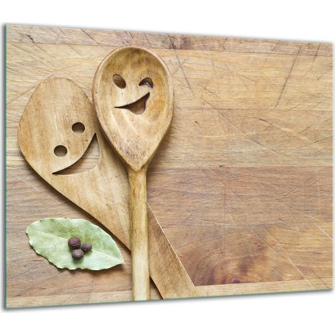 PLAQUE DE PROTECTION EN VERRE POUR CUISINIÈRE 60x52 CUISINE (1/5)