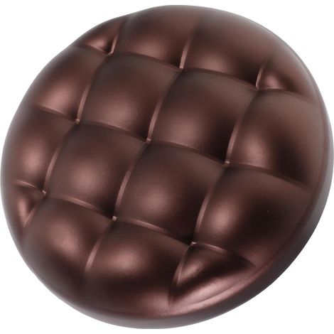 Tabouret rond TEHAUX en mousse PU et bois, coussin confortable (1/5)