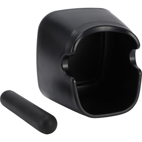 Kaffeeabklopfbox, rutschfester Eimer für Kaffeesatz mit Abklopfstange, für Zuhause oder Café, schwarz (1/5)