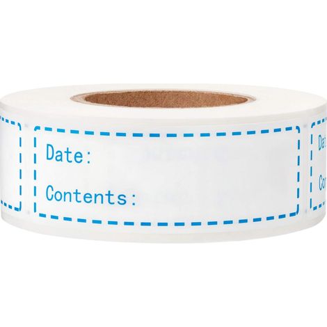 Étiquettes Congélateur Détachables - 1 x 3 Pouces - Papier Résistant à l'Eau et à l'Huile - Pour Contenants Alimentaires - 150 Pièces (1/5)
