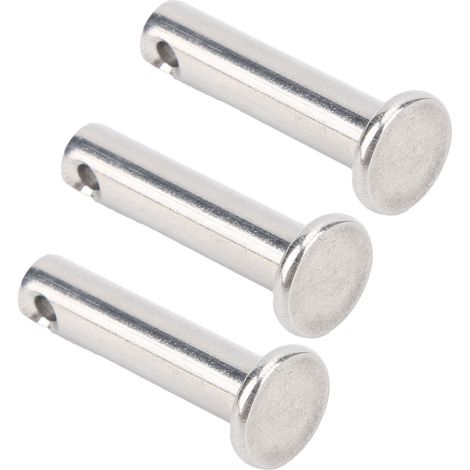 Lot de 50 goupilles en acier inoxydable 304, tête plate, M6x25mm, pour pièces mobiles et positionnement linéaire. (1/5)
