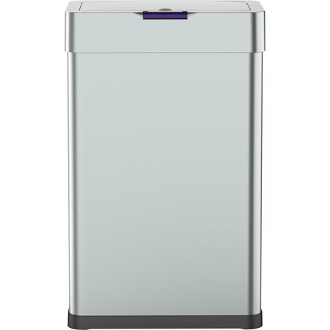 Poubelle automatique inox DAYTONA argent 70L