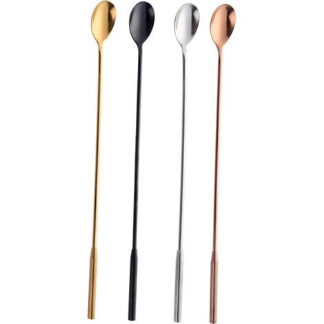 Cuillère à Mélanger Long Manche 27 Cm en Acier Inoxydable sans (1/5)