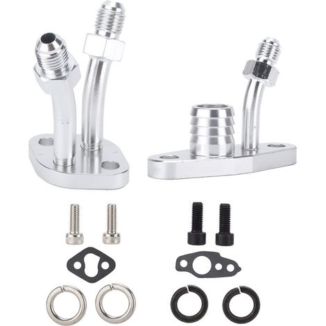 Jeu de raccordements d'arrivée et retour d'huile pour turbocharger CT9 CT12 CT20 CT26 - Kit modification (1/5)