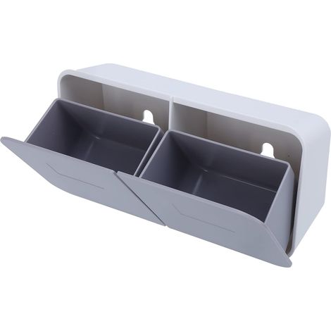 Thick Textured Clear Makeup Box Wall Mounted Organizer with
