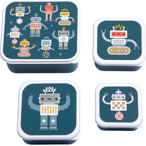 A little lovely company - Lunch & Snack Box Set - Robots