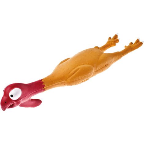Gioco tacchino con occhioni in lattice con squeaker per cani