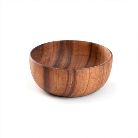 Saladier en bois, présentoirs à desserts ronds, plateaux de service, bol à soupe D (1/5)
