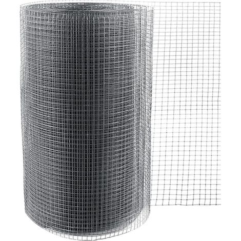 Wire Mesh 30 cm x 8 m, Wire Mesh 6 mm 0.6 mm Welded Small Mesh for Garden Frame Protection Vegetable Garden (1/5)