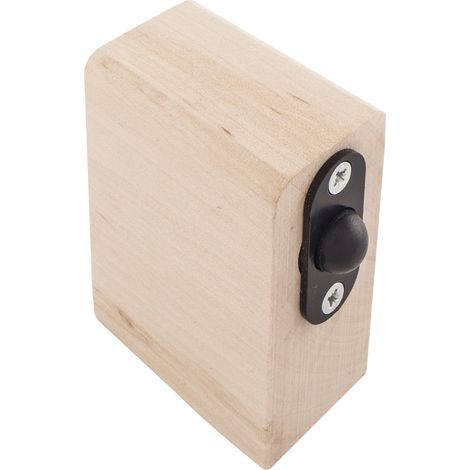 Saunabeschlag-Schnappklotz, Abachi-Holz (13.006)  Glastürbeschlag Zubehör, dormakaba