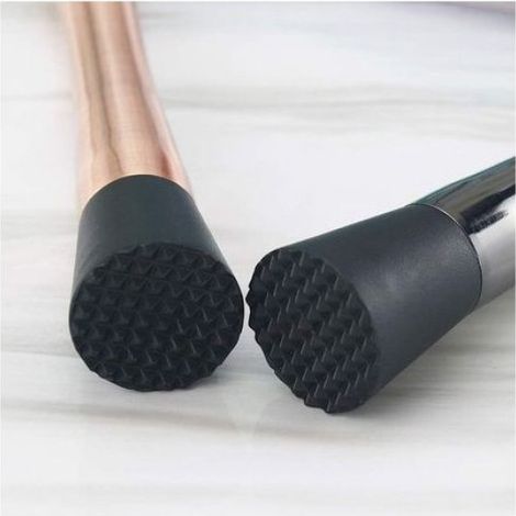 Pilon À Cocktail - Acier Inoxydable - Tête Protectrice En Plastique - Pour Bar Et Cuisine - Rose Doré - 1 Pièce (1/5)