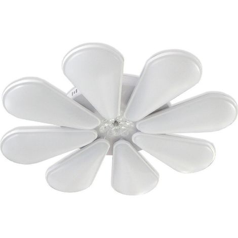 TrAdE Shop Traesio - Lampadario A Forma Di Fiore Moderno 80 Watt Doppia Illuminazione Plafoniera C10 - (1/4)