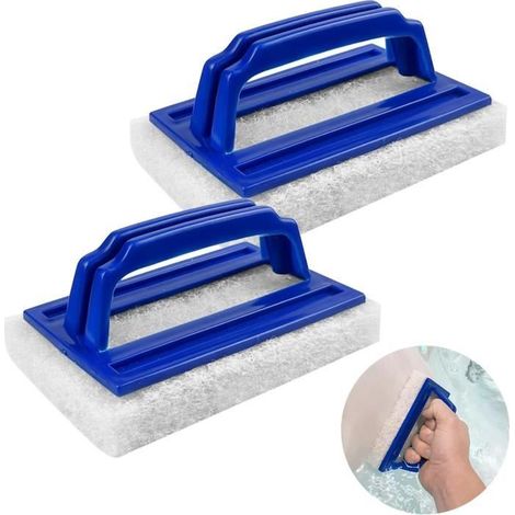 Magischer Poolschwamm, 2 Stück mit Griff, langlebig für eine effektive Reinigung.