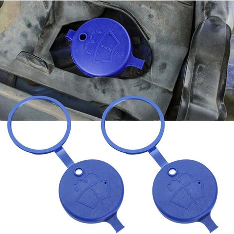 2 Pcs Bouchon de Reservoir Lave, Glace Bouchon Bocal Réservoir Lave, Glace Rempli de Liquide, Bouchon de Tube Remplacement, pour Citroën C4 ds5 Peugeot 206 / 207 / 306.