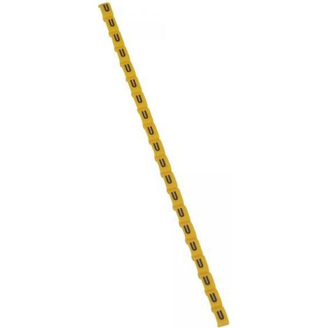 Legrand 038430 Duplix marker letter "U" yellow (600pcs) - international color code