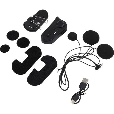 2 Pièces Casque Moto Bluetooth Imperméable (1/5)