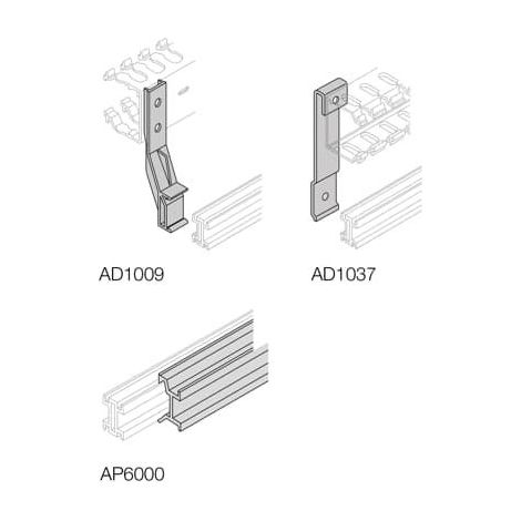 Support Metallique Horizontal Av Goulotte 60X60 (x4) 1STQ008201A0000 ABB AD1037