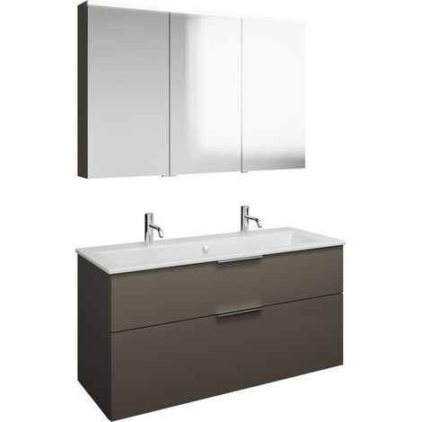Set burgbad Eqio, composé d'une armoire de toilette à droite, (1/2)