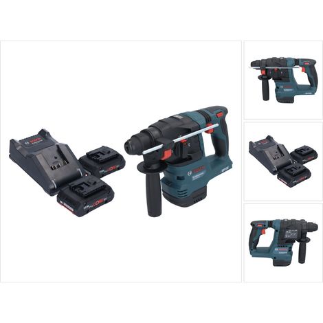 Bosch GBH 18V-22 Trapano a percussione professionale a batteria 18 V 1,9 J SDS Plus Brushless + 2x batteria ricaricabile ProCORE 4,0 Ah + caricabatterie