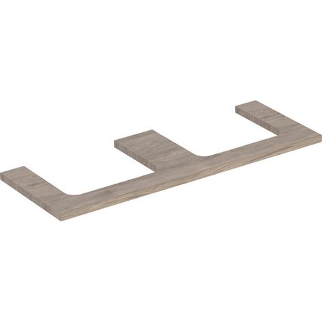 Plaque de lavabo Geberit ONE, découpe double, pour lavabo à (1/2)