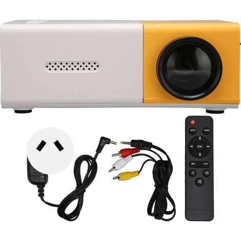 Mini-projecteur intelligent HD 1080P HiFi portable pour films, avec entrée USB, HDMI, carte mémoire, 100-240V, prise AU (1/5)