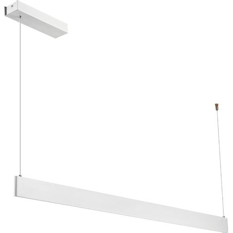 Lámpara colgante moderna blanca de forma oblonga, LED de color variable de 36 W LINEA Milagro (1/5)