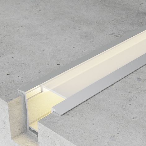 Profilé aluminium Bify - 2 mètres Aluminium - Ledme - LM3761 (1/3)