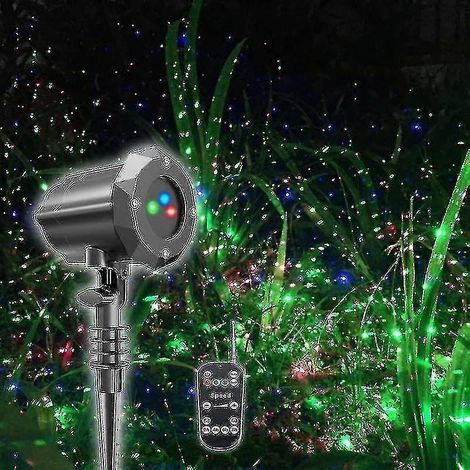 Projecteur laser étanche pour jardin extérieur, idéal pour Noël. Verrouillage inclus. 3 couleurs disponibles : rouge, gris et gris. (1/3)