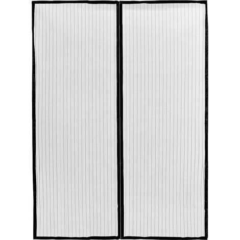 Tenda Zanzariera Magnetica Calamitata Nera Universale Porta Finestra Anti Insetti Mosche - 100x160 Cm