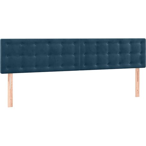Maison Exclusive - Cabeceros terciopelo azul oscuro 180x5x78/88 c
