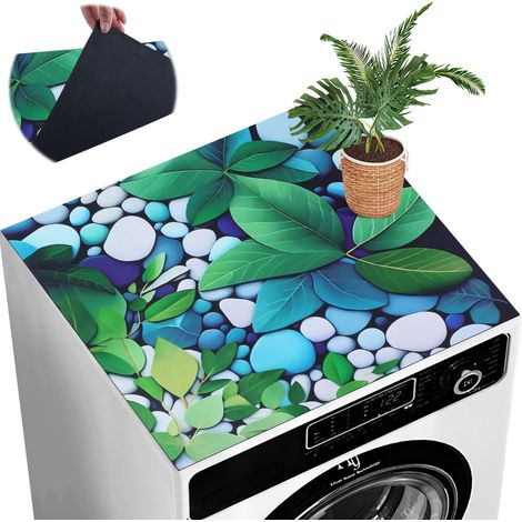 1 Tapis De Protection 60x60cm Antidérapant Housse Machine À Laver Sèche-Linge Cuisine Buanderie