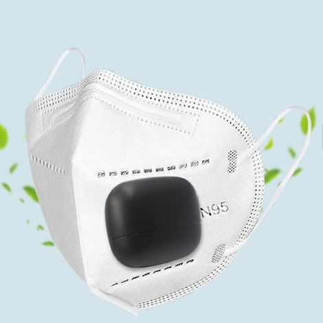 1 mini purificateur d'air hygiénique et facile à contrôler, idéal pour les enfants. Ventilateur purificateur d'air portable pour visière de protection. (1/5)