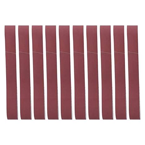 Set di 10 nastri abrasivi in ossido di alluminio – 740x40 mm – grana 60 – lucidatura e levigatura – lavorazione del legno
