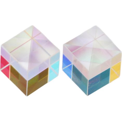 2 prismes optiques en verre mini fantastiques, réfraction lissante, dispersion RGB éducative pour enseignement et photographie (1/5)