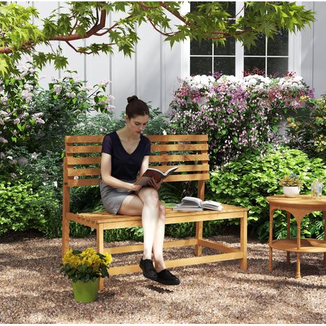 siege jardin banquette convertible bois 110 cm teck OKMYHOME (1/5)