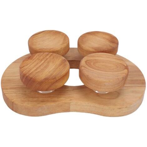 Coussin en Bois pour Sauna avec Plateau Pivotant Oreiller de Sauna Accessoire Hiver (1/5)