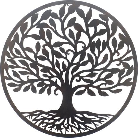 Ornamento decorativo da parete per albero da giardino, stile moderno, perfetto per interni ed esterni, 100 cm