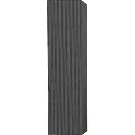 colonna pensile sospesa decor bagno "canaletto" con 1 anta colore grigio lava, 35x28x138 cm (1/2)