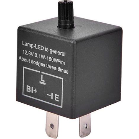 Relais clignotant électronique à LED réglable pour clignotant CF13 JL-02 pour voiture et moto (1/5)