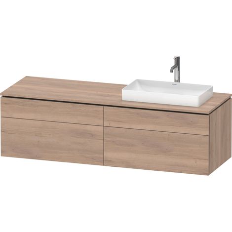 Duravit L-Cube Meuble sous-lavabo en console suspendu, avec plan (1/3)