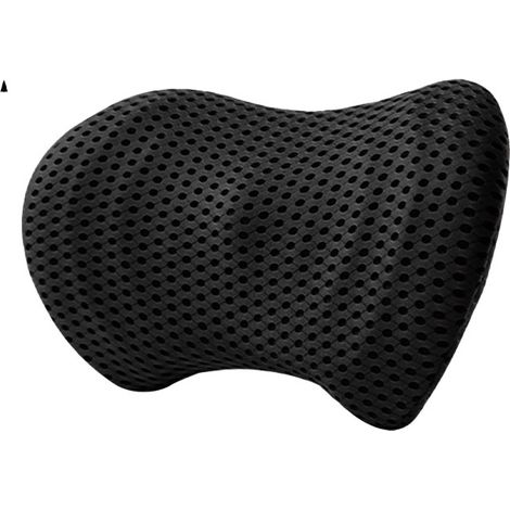 Coussin lombaire pour voiture, coussin de dossier en mousse à mémoire de forme adapté aux sièges auto, coussin de soutien lombaire réglable, réduit la pression sur les lombaires, convient à la maison, (1/4)