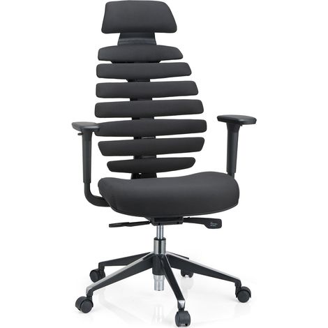 Bürostuhl / Drehstuhl ERGO LINE II PRO Stoff schwarz hjh OFFICE